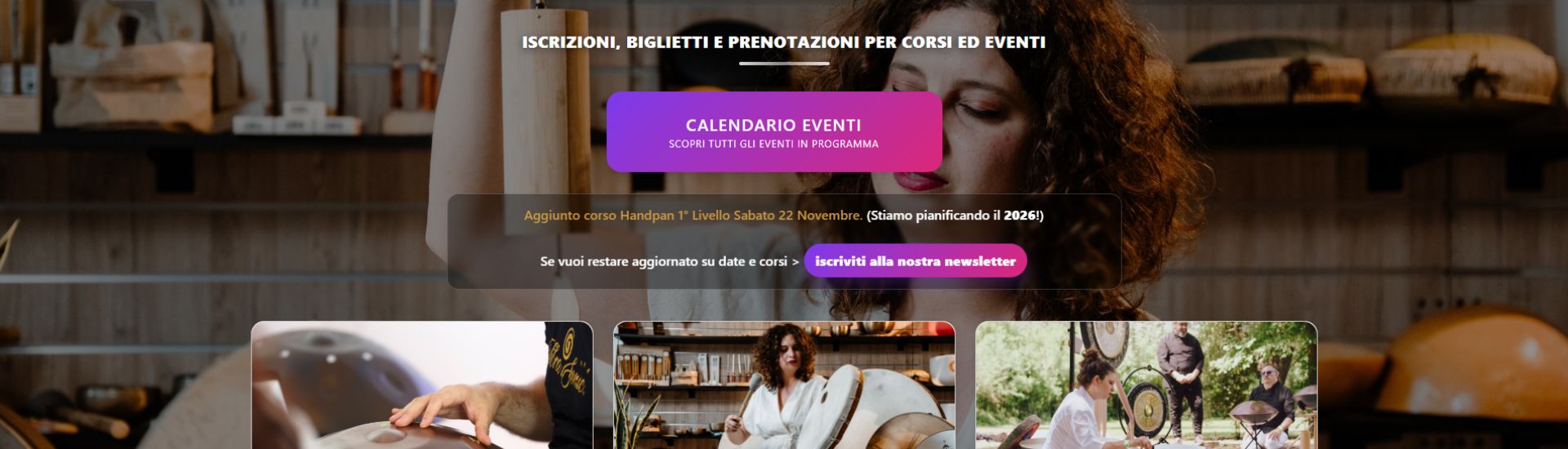 Il Portale Eventi di VibraSonic si rinnova