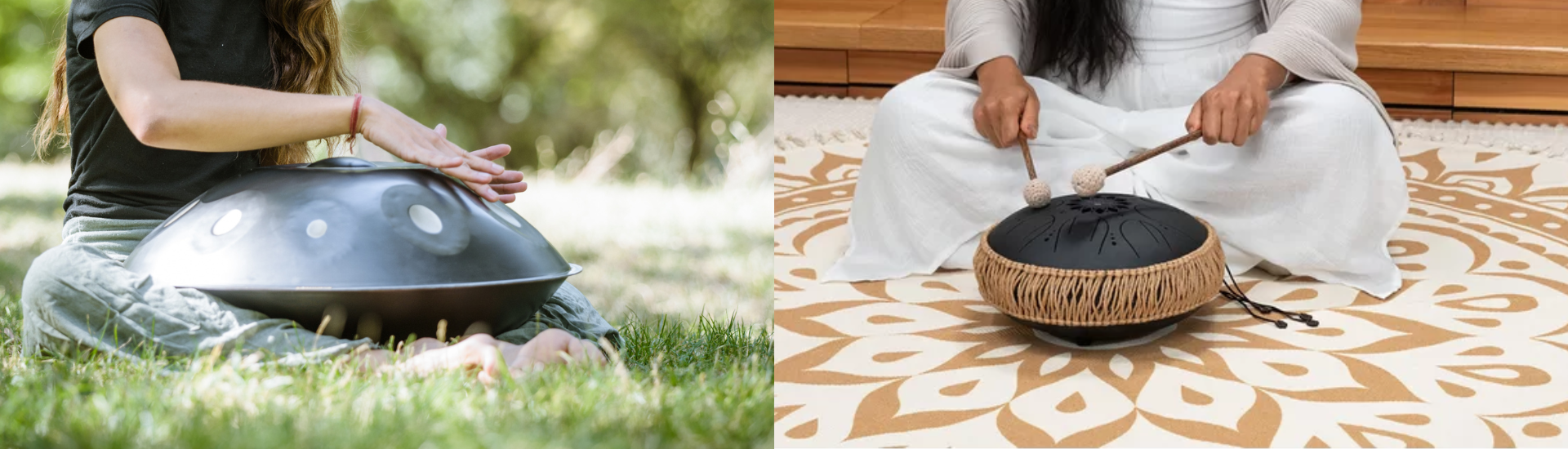 Esplorando le vibrazioni: le principali differenze tra Handpan e Steel Tongue Drum
