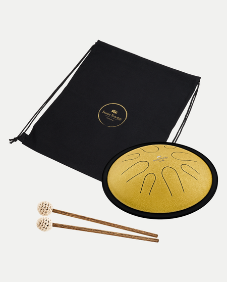 Steel Tongue Drum Compatto | Re Minore | 432Hz | Oro