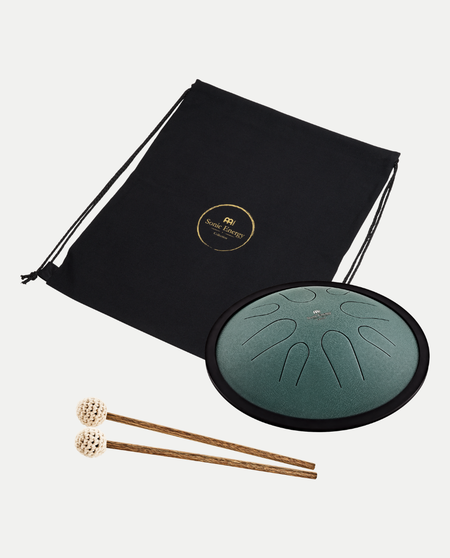 Steel Tongue Drum Compatto | Si minore | 432Hz | Verde