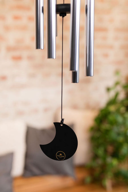 Meditation Wind Chime | Moon Silver 80 cm