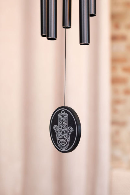 Campana del vento da Meditazione | Nero Hamsa
