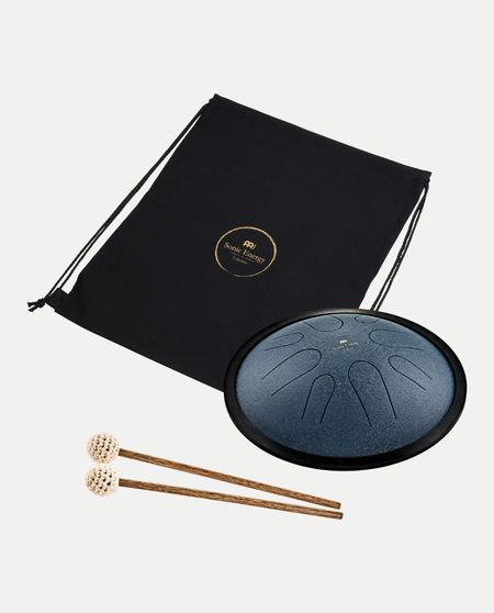 Steel Tongue Drum Compatto | Do Minore | 432Hz | Blu Navy
