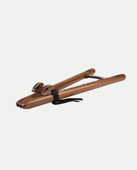 Flauto Nativo: Double Eagle Flute Fa♯ Minore – Walnut