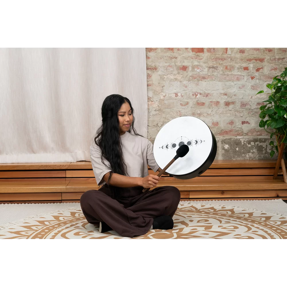 Meinl Percussion FD7KA Kanjira - Tamburo A Cornice In Pelle Di Capra, Diametro 19.05 Cm, Marrone - Foto 5