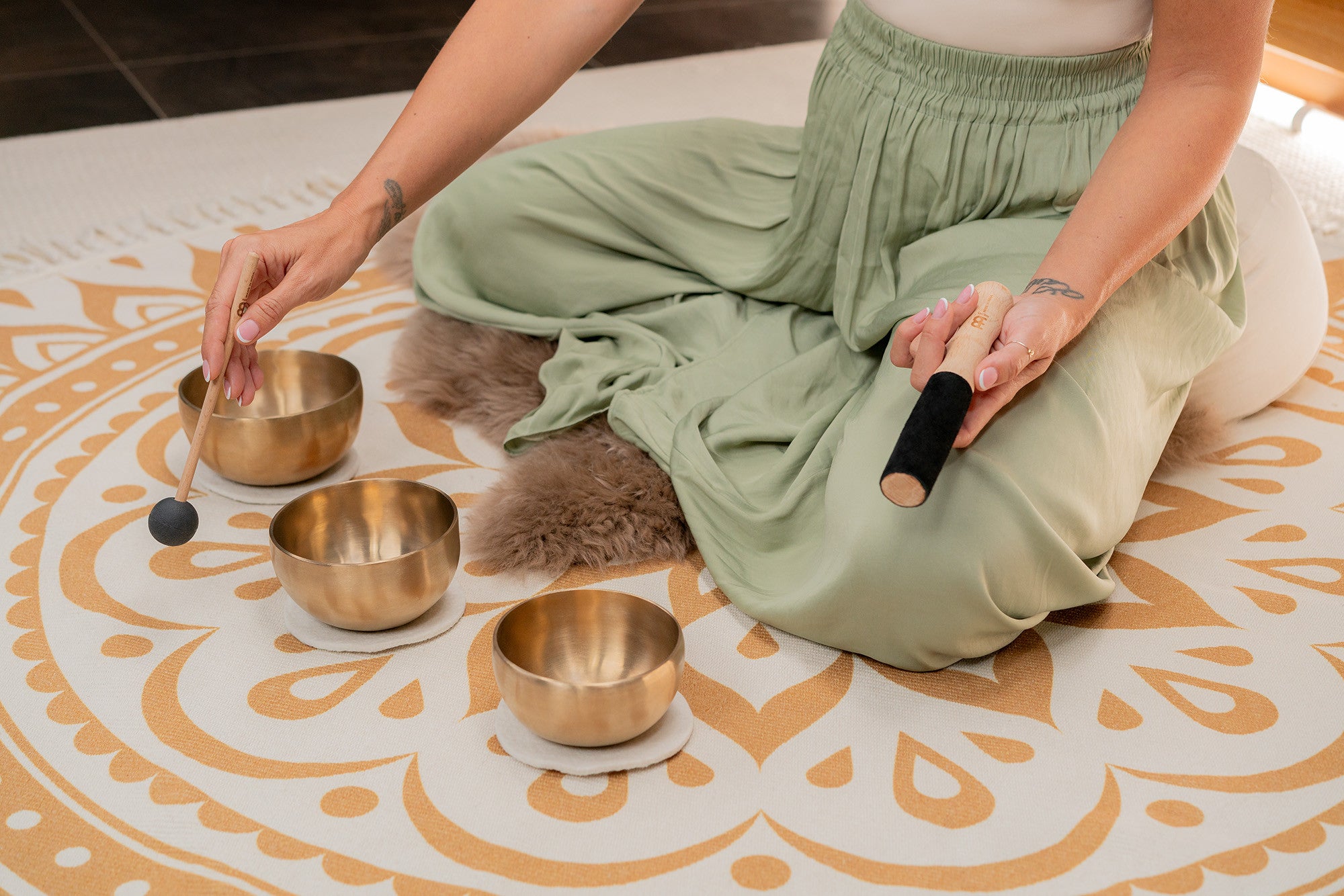 Set 3 pezzi Campane Tibetane | Yoga Nidra 400/500/600G