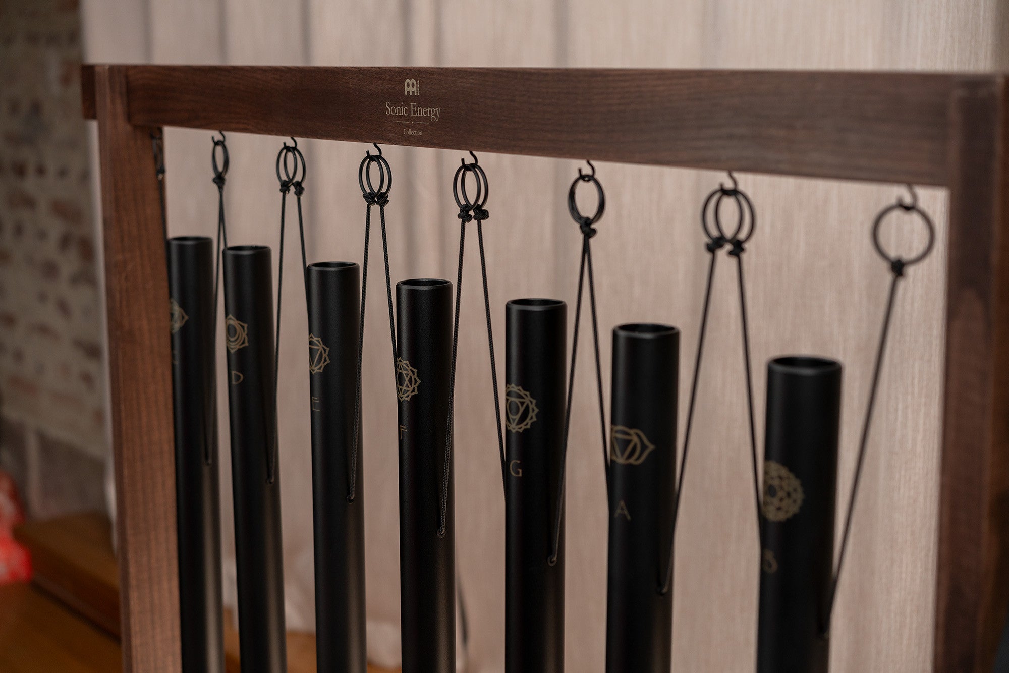 Tubi armonici Neri 432Hz - Set 7 pezzi con supporto