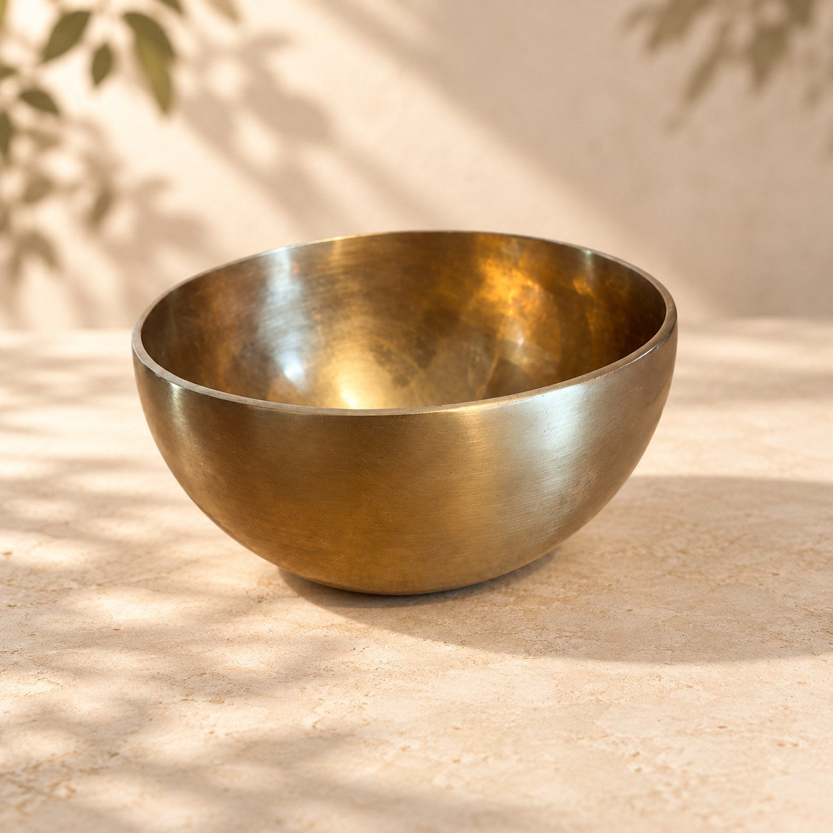Campana tibetana VS-RNV-CT-35, vista laterale, ambientazione still life Vibrasonic