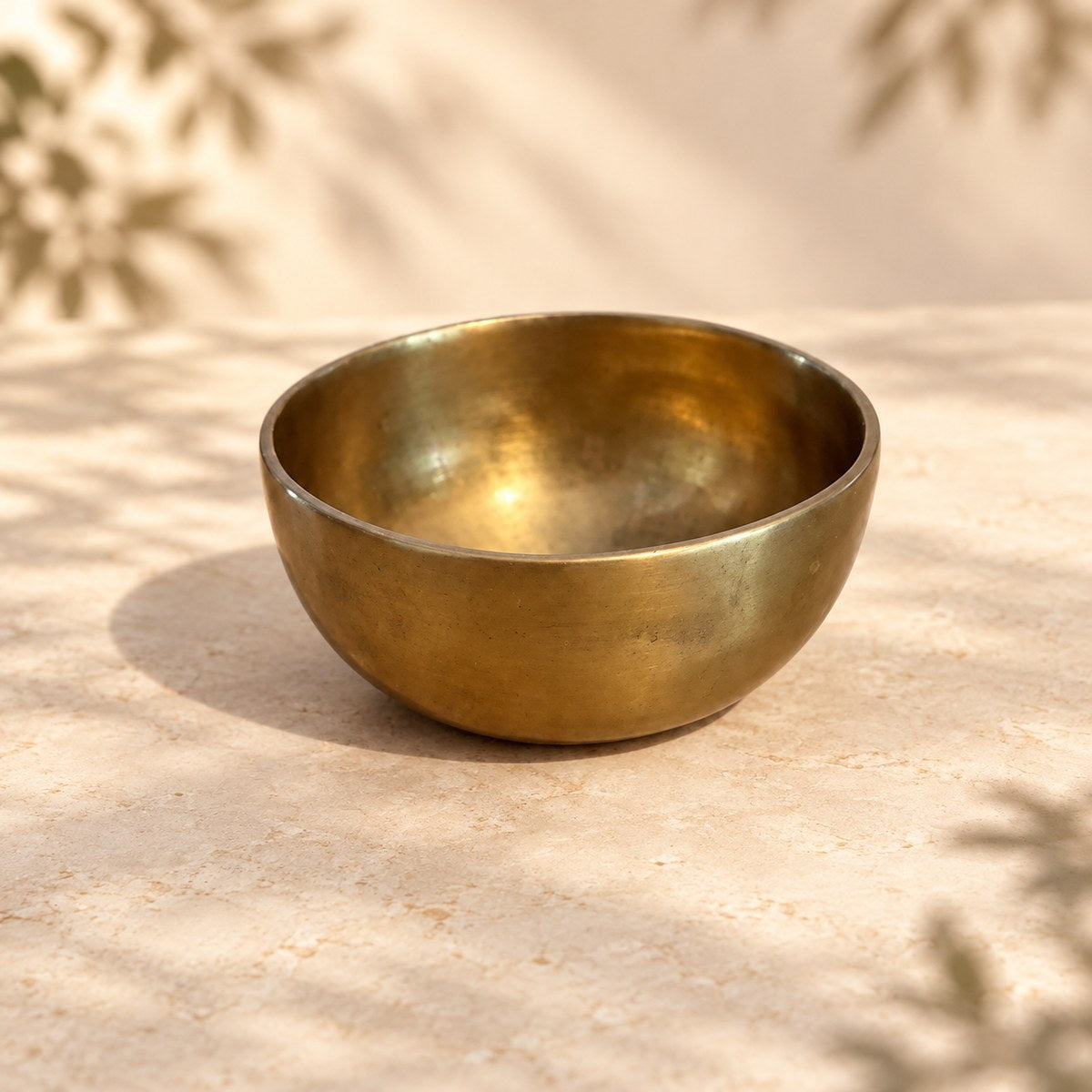 Campana tibetana VS-RNV-CT-39, vista laterale, ambientazione still life Vibrasonic