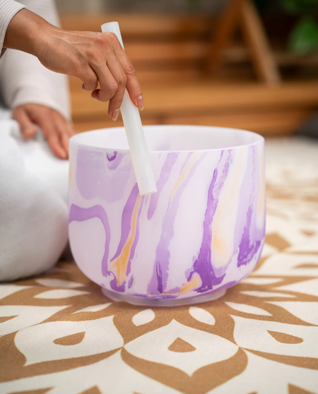 Crystal Singing Bowl | 10'' Purple, Crown Chakra