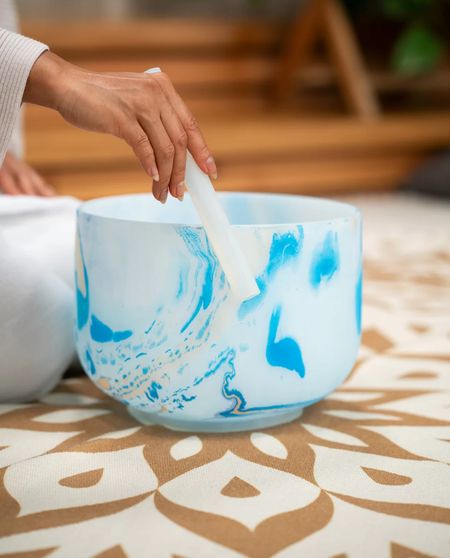 Campana di cristallo | 10'' Azzurro, Chakra della Gola