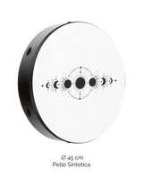 Tamburo a Cornice 18'' | Pelle Sintetica | Fasi Lunari