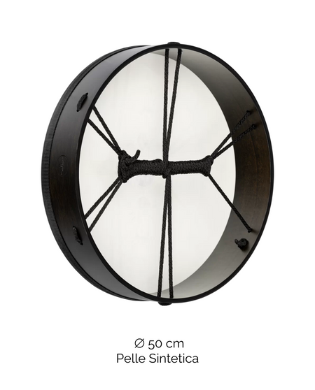 Tamburo a Cornice 20'' | Pelle Sintetica | Fasi Lunari