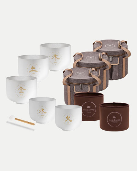 Set of 5 TCM Crystal Singing Bowls | Element Set