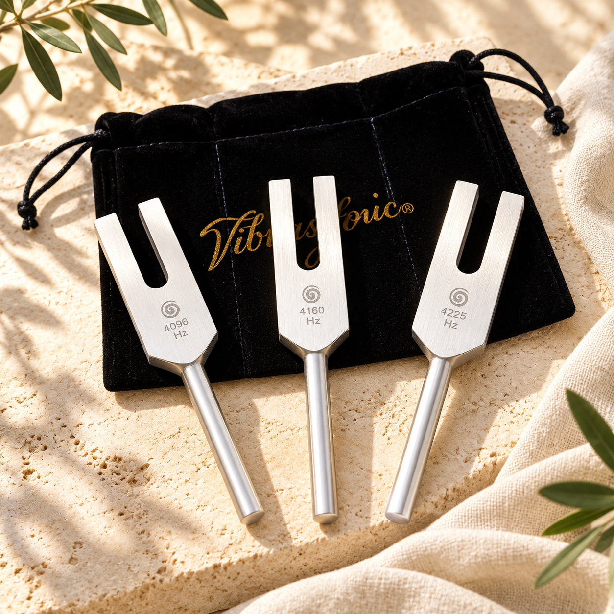 Angel Tuners Vibrasonic 4096 Hz, 4160 Hz e 4225 Hz con custodia