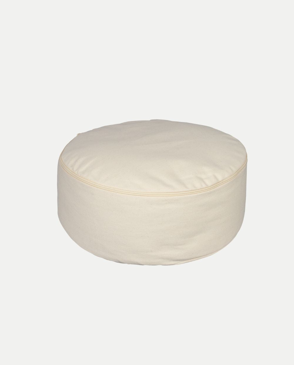 Cuscino da Meditazione Beige con Design Floreale - VibraSonic Music Store