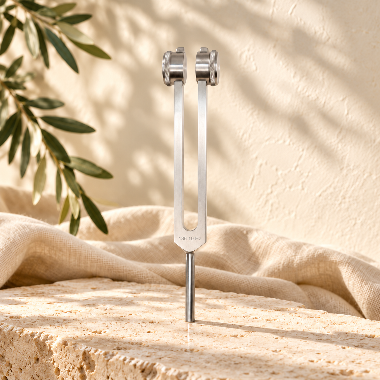 Diapason 136,10 Hz Vibrasonic pesato con frequenza incisa