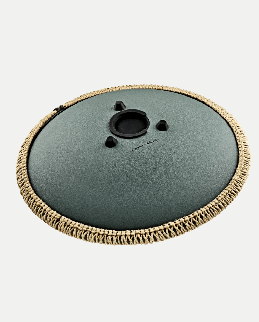 Octave Steel Tongue Drum 16” – F Major – 9 Note – 432 Hz – Dark Green - VibraSonic Music Store