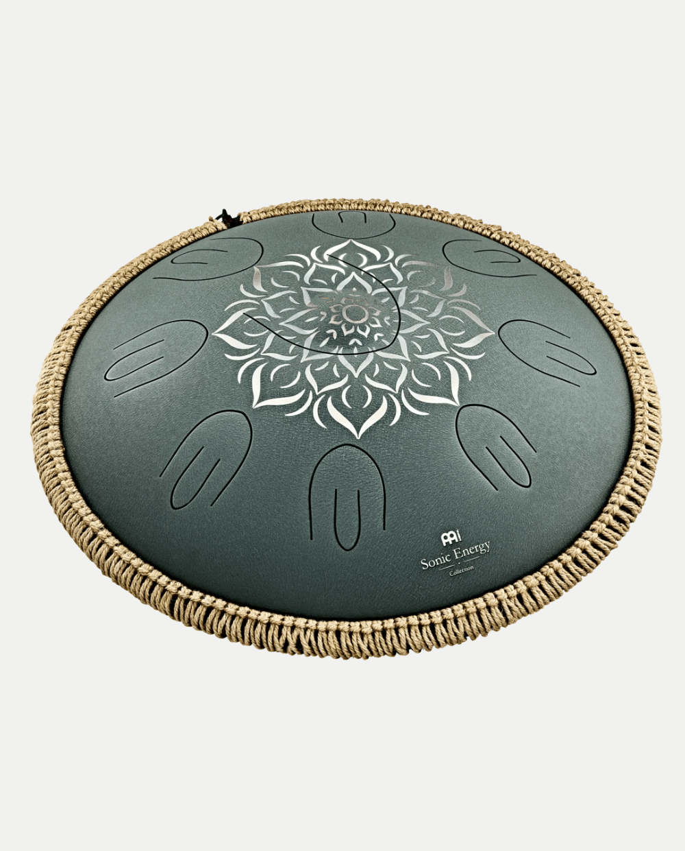 Octave Steel Tongue Drum 16” – F Major – 9 Note – 432 Hz – Dark Green - VibraSonic Music Store