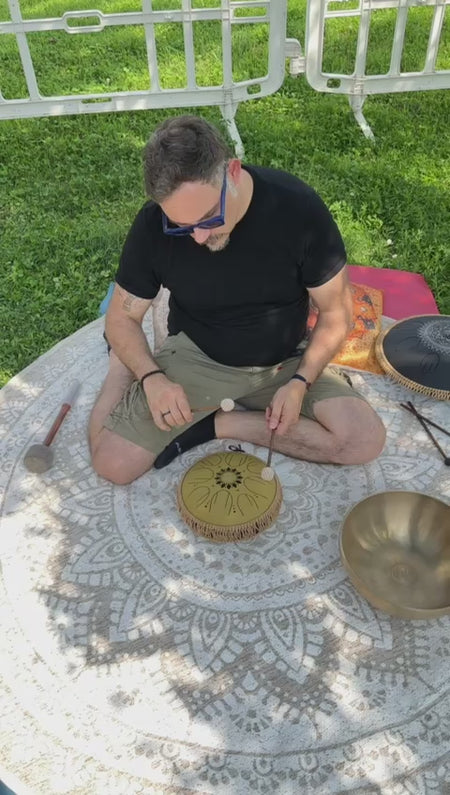 Steel Tongue Drum Octave 432 Hz - C Major 8 Note Giallo
