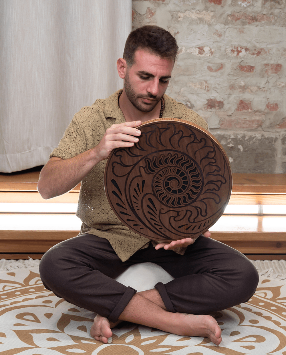 Rain Disk 15'' | Ocean Sound | Intaglio Fibonacci - VibraSonic Music Store