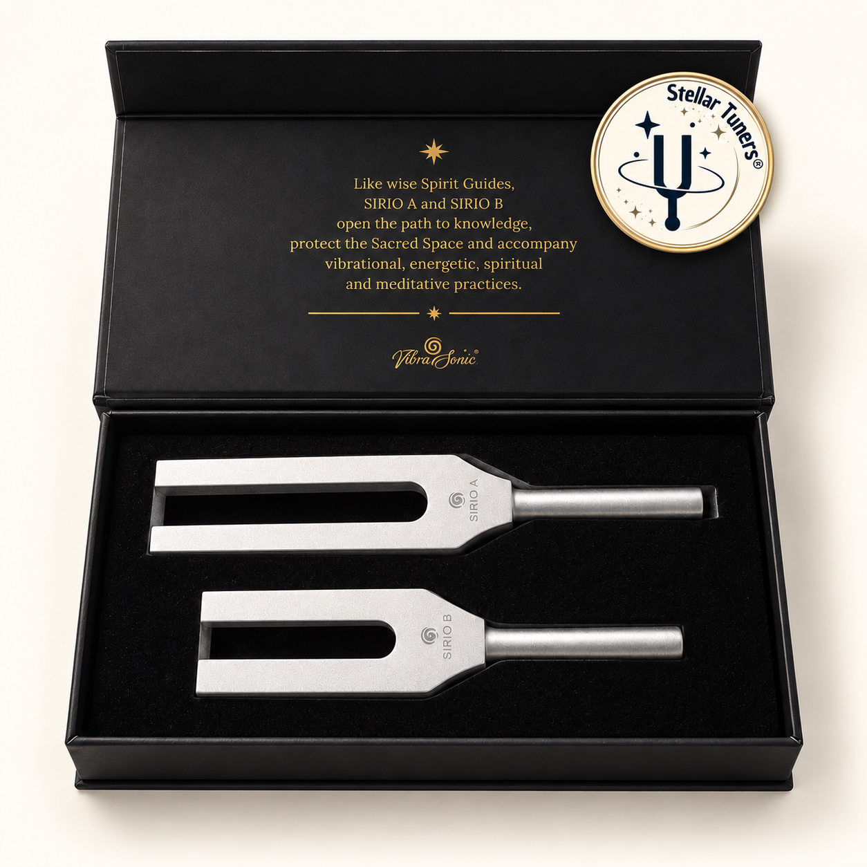 Diapason Sirio A e Sirio B nel cofanetto con bollino Stellar Tuners