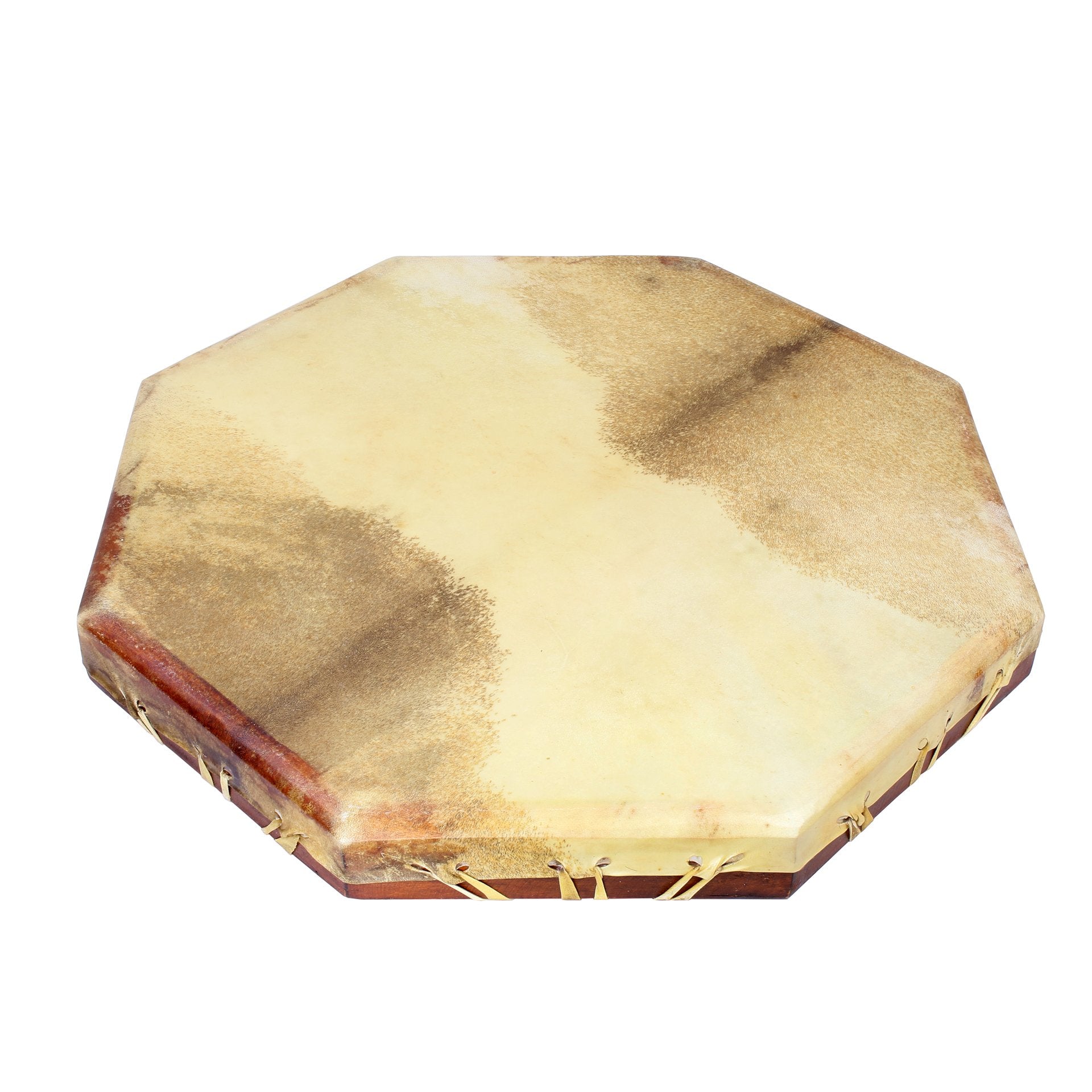 Tamburo rituale ottagonale 50 cm — vista frontale