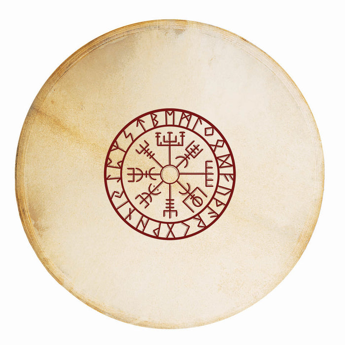 Tamburo Rituale Viking Rosso 40 cm | Pelle di Capra