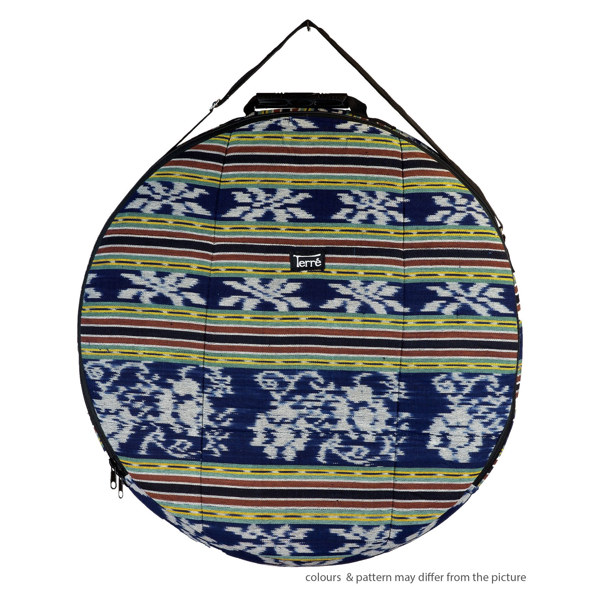 Custodia Terré Cotton Ikat 60 cm Blu