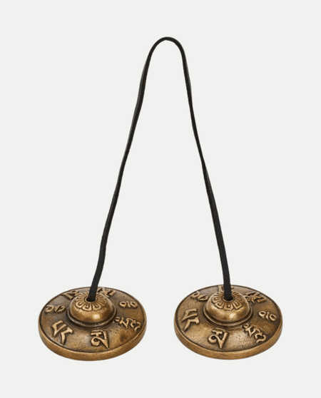 Tingsha Tibetane Ø 7 cm – Campane Rituali per Meditazione - VibraSonic Music Store