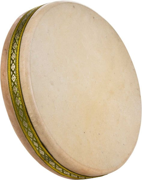Ocean Drum artigianale 25 cm con pelli naturali