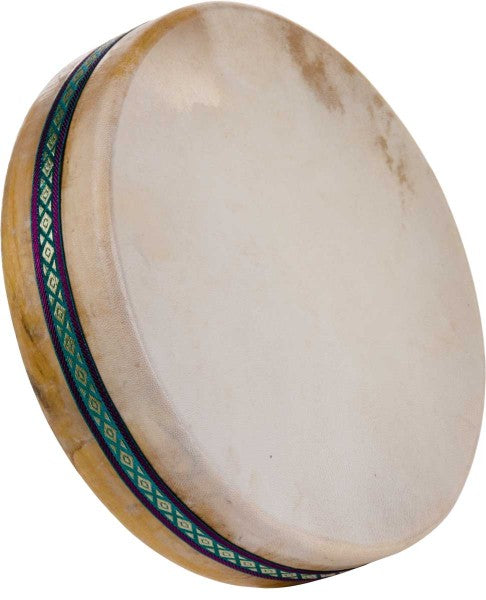 Ocean Drum artigianale 30 cm con pelli naturali